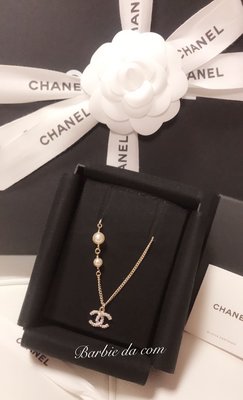 Chanel 水鑽 珍珠 cc logo 項鍊 全新 正品（已售出）