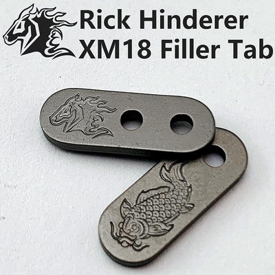 Rick Hinderer XM18/XM24背夾填充擋片 鈦合金XM-18刀背夾填充片