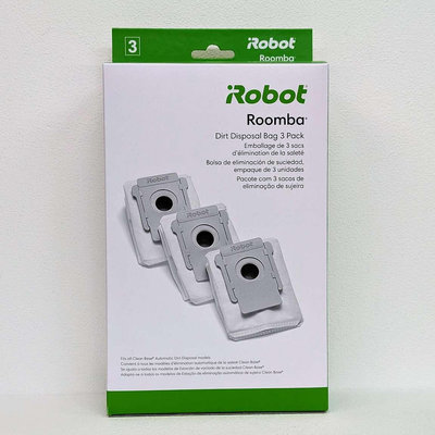 【保證iRobot原廠】iRobot Roomba i7+ i3+ j7+ s9+ 手提式密封集塵袋3個 適用清潔底座 s i j 系列通用 _TD5