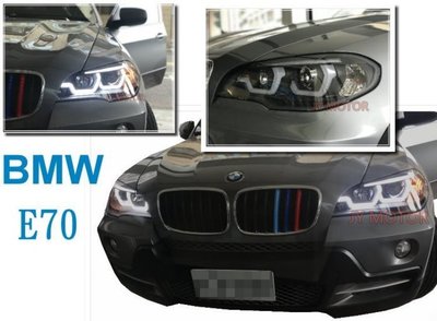 》傑暘國際車身部品《BMW X5 E70 08 09 10 年 黑框 R8燈眉 雙U 魚眼 大燈 實車