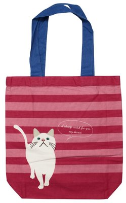 【噗嘟小舖】現貨 日本 TAACHAN 貓咪 手提包 粉色 A4可放 手提袋 肩背包 臭臉貓 不屑臉貓 跩貓 購於日本