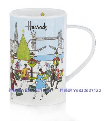 英國哈羅斯Harrods西高地陶瓷杯茶壺骨瓷咖啡杯外貿原單茶杯出口-佳藝居