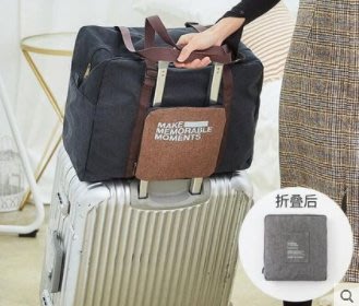 折疊旅遊袋可套拉桿箱旅遊包旅行包女輕便大容量手提行李包行李。