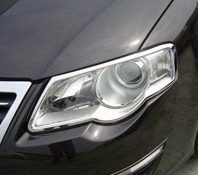 IDFR ODE 汽車精品 VW PASSAT 05-11 B6 鍍鉻大燈框 前燈框