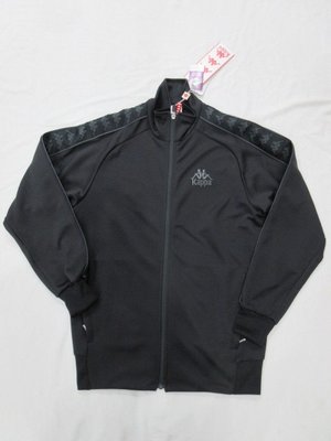 【KAPPA】~ KAPPA 男中版外套 運動外套 針織外套  保證正品 3115H8W-M202 黑