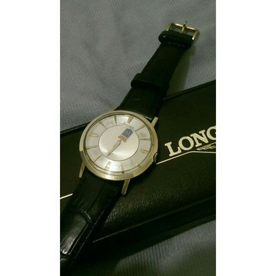 少見1970年代停產盒裝Longines浪琴神秘面包金手上鍊機械古董錶
