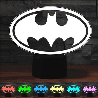 蝙蝠俠飛鏢 LED 小夜燈 創意禮物 家居裝飾 USB插口 轟趴燈飾 七彩漸變色燈 觸控燈 貨到付款-好鄰居百貨