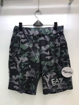 EA7 Emporio Armani 滿版 迷彩 圖案 短褲 棉褲 休閒褲 全新正品 男裝 歐洲精品