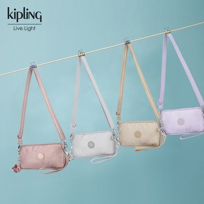 全新 全新Kipling 猴子包 K13226 防水輕便 多夾層手拿包 零錢鑰匙包 長夾 休閒斜挎包 側肩背/斜背包