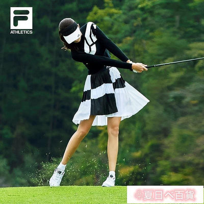 ♧夏日べ百貨 【 高爾夫服裝女】 FILA GOLF 斐樂高爾夫系列服裝女子毛衣2022年新款時尚高級編織衫