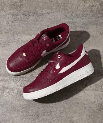 Nike Air Force 1'07 Low "Join Forces"酒紅 鐵牌 防滑 男滑板鞋DQ7664-600