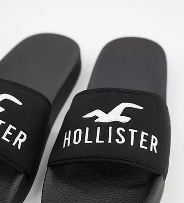 HCO Hollister 海鷗 海灘鞋 拖鞋 現貨 黑色 美國姐妹屋
