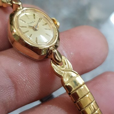古典錶 TIMEX 包金 機械錶 女錶 手上鏈 ☆ 伸縮錶帶 1.8/14.5~16 另有 OMEGA Rolex LV SEIKO LONGINES IWC