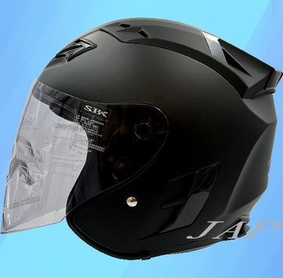 《JAP》SBK SUPER-RR 素色 消光黑 半罩 安全帽 全可拆洗📌折價200元
