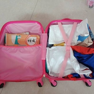 現貨 行李箱定制兒童拉桿男女卡通旅行箱萬向輪1618寸寶寶行李箱可坐騎旅行箱