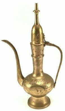 17 高級精選印度銅壺Vintage Brass Teapot( 高挑堅固)