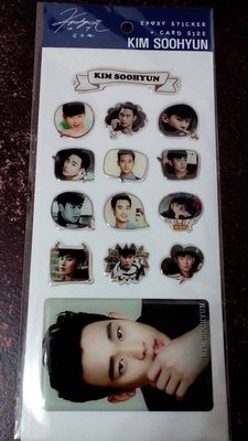 現貨，韓國最新！！金秀賢 來自星星的你 立體貼紙 貼紙 卡貼，每張有12張小貼紙 + 1張立體卡貼。