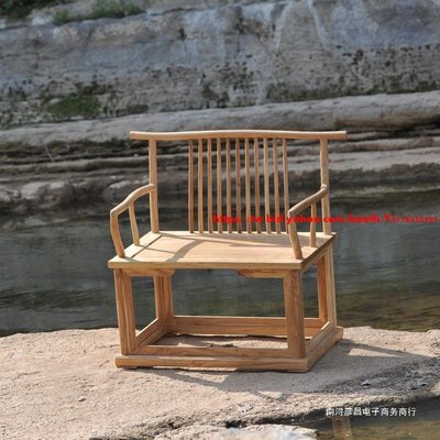 禪椅中式打坐盤腿禪坐的椅子 實木寬大禪修椅單人榆木禪凳-促銷 正品 現貨
