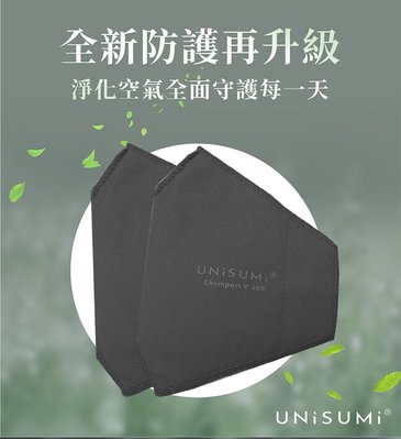 【UNISUMI】機能3D超防護口罩更換濾片2片組(內層材料通過ISO18184認證)