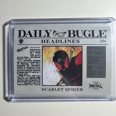 2021 Skybox Marvel Metal Spider-man Daily Bugle SCARLET SPIDER DB-1 SP