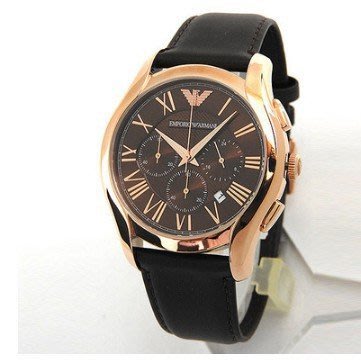 亞曼尼Armani 時尚男手錶系列 AR1701 石英男錶 霸氣金棕時尚表款 三眼特別設計 手錶