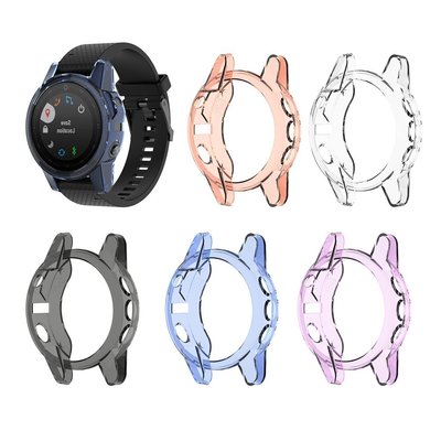 佳明Garmin Fenix 5S/5S Plus 智能手錶 保護殼 TPU透明防摔軟殼 佳明手錶保護殼