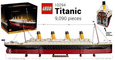 現貨 樂高 LEGO Creator Expert  創意大師系列 10294  鐵達尼號 全新未拆 公司貨
