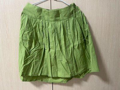 大降價！Agnes’b法國製,綠色百褶裙。