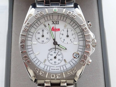 [全新 非賣品] [動作品 ]瑞士製 Leica Geosystems徠卡計時石英錶