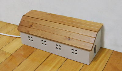 【木森林傢俱工廠】屋型電線收納盒 電線收納 集線盒