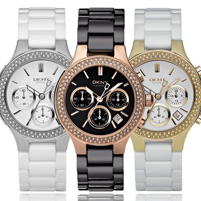 替換錶帶 現貨DKNY手錶陶瓷錶鑲鉆石英女錶NY4983NY4984NY4985NY4986