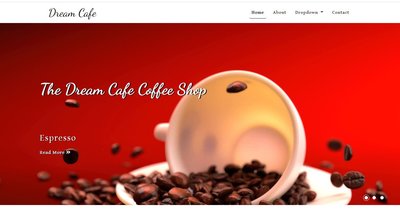 Dream Cafe Restaurant Category 響應式網頁模板、HTML5+CSS3  #03099