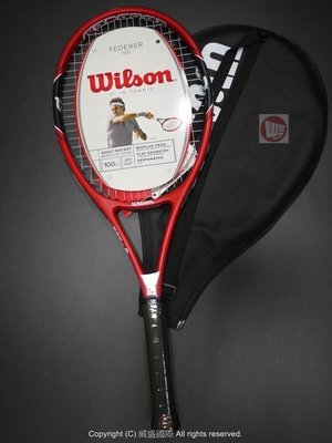 熱銷 現貨 WILSON 網球拍 Federer 100 已穿線 初階拍  初學  社團適用 特價出清軟網拍 網拍