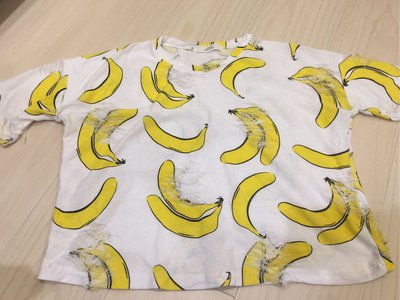 ☆╮PRiNcEsS-Mine╭☆白色上衣 香蕉T shirt ╭☆潮T 香蕉共和國 Banana Republic stay real y3 ape
