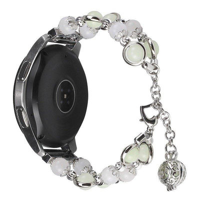Garmin Move 3S Vivoactive 4S 錶帶 18mm 高品質 金屬 夜光珠 優雅 腕帶 時尚 腕鏈-台北之家