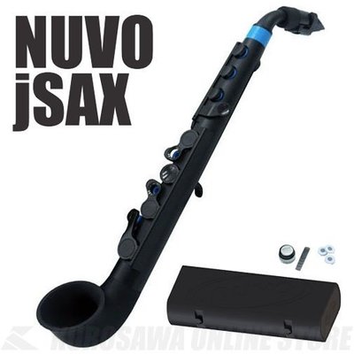 律揚樂器 NUVO J-SAX JSAX 塑膠 薩克斯風 黑藍色