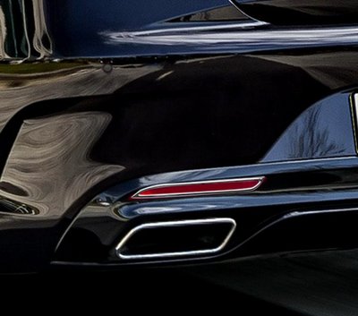 圓夢工廠 Benz S C217 S500 S600 S650 S63 S65 改裝 鍍鉻 後保桿 後霧燈框 反光片框貼