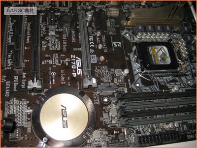 JULE 3C會社-華碩ASUS Z170-P Z170/DDR4/M2/六七代/良品/ATX/1151 主機板