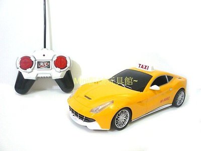 Mini酷啵玩具館~*1/18 1:18仿法拉利外型 TAXI計程車-遙控車-跑車外型