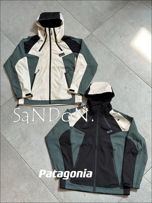 SaNDoN x『patagonia』拼接撞色防水設計機能夾克外套 240315