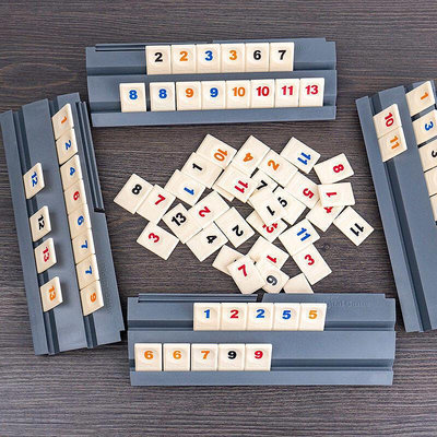 網拍好物誌麻將紙牌桌遊卡牌以色列拉密牌數字牌旅行標準版桌面聚會遊戲代銷