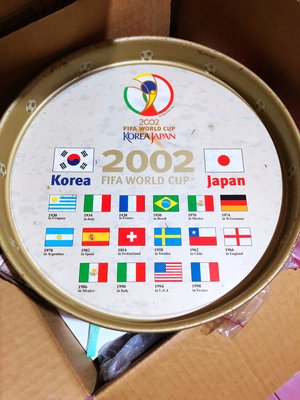 絕版2002 FIFA世界杯足球賽紀念盤/參賽者國家國旗