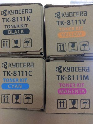 【含運+稅】KYOCERA原廠彩色碳粉匣M8124 TK-8111 京瓷TK8111 ECOSYS M8124cidn