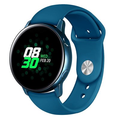 適用三星Samsung Galaxy Watch Active手表 純色反扣硅膠-來可商城