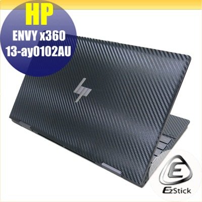 【Ezstick】HP Envy X360 13-ay 13-ay0102AU Carbon黑色立體紋機身貼 DIY包膜