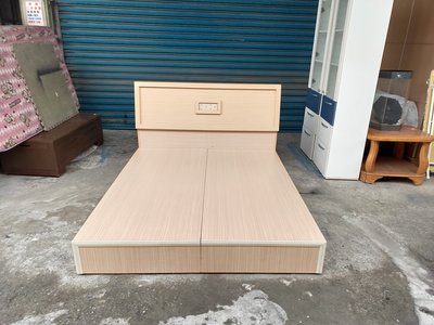 【安鑫】~白橡色5尺雙人5X6.2呎(床頭片+床底)床組床架床板床底床台木箱木床箱~【A119】