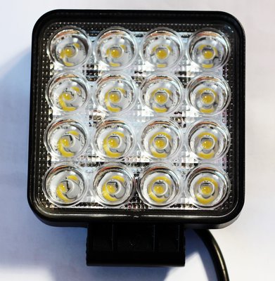 [極炫LED小舖] 16珠48w新式薄型方形工作燈/照明燈