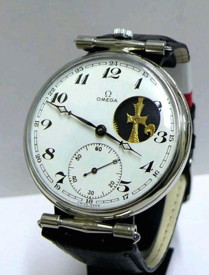 絕版尤物 約1930s 瑞士 SWISS OMEGA Ω 15石手上鍊懷錶 改款之男仕腕表