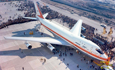 飛機模型JC 波音B747-100 首架747 原廠簽名涂裝 1:200 合金飛機模型N7470