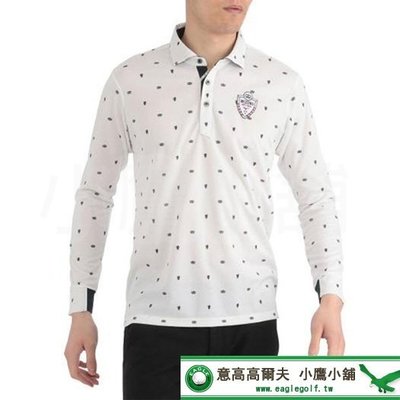 [小鷹小舖] Mizuno Golf Polo shirt 美津濃 高爾夫 秋冬款 長袖 POLO衫 高爾夫球衫 白色